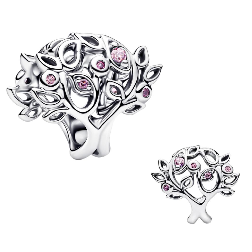 New Original 925 Silver Charms Butterfly Flower Heart Fish Beads Pendant Bracelets Necklaces Womens DIY Jewelry Gift
