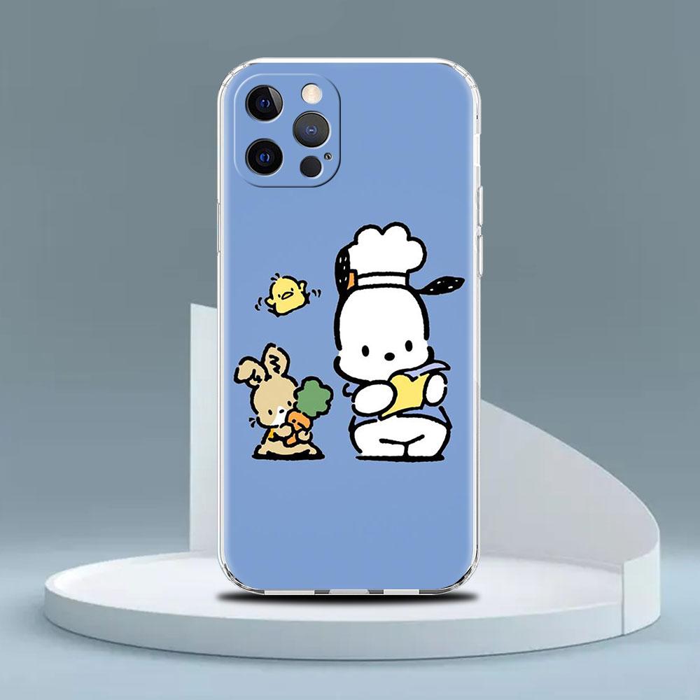 Pachacco Clear Case For Apple iPhone 14 11 13 12 Pro 7 8 Plus XR X XS Max 6 6S 14Pro Silicone Phone Cover