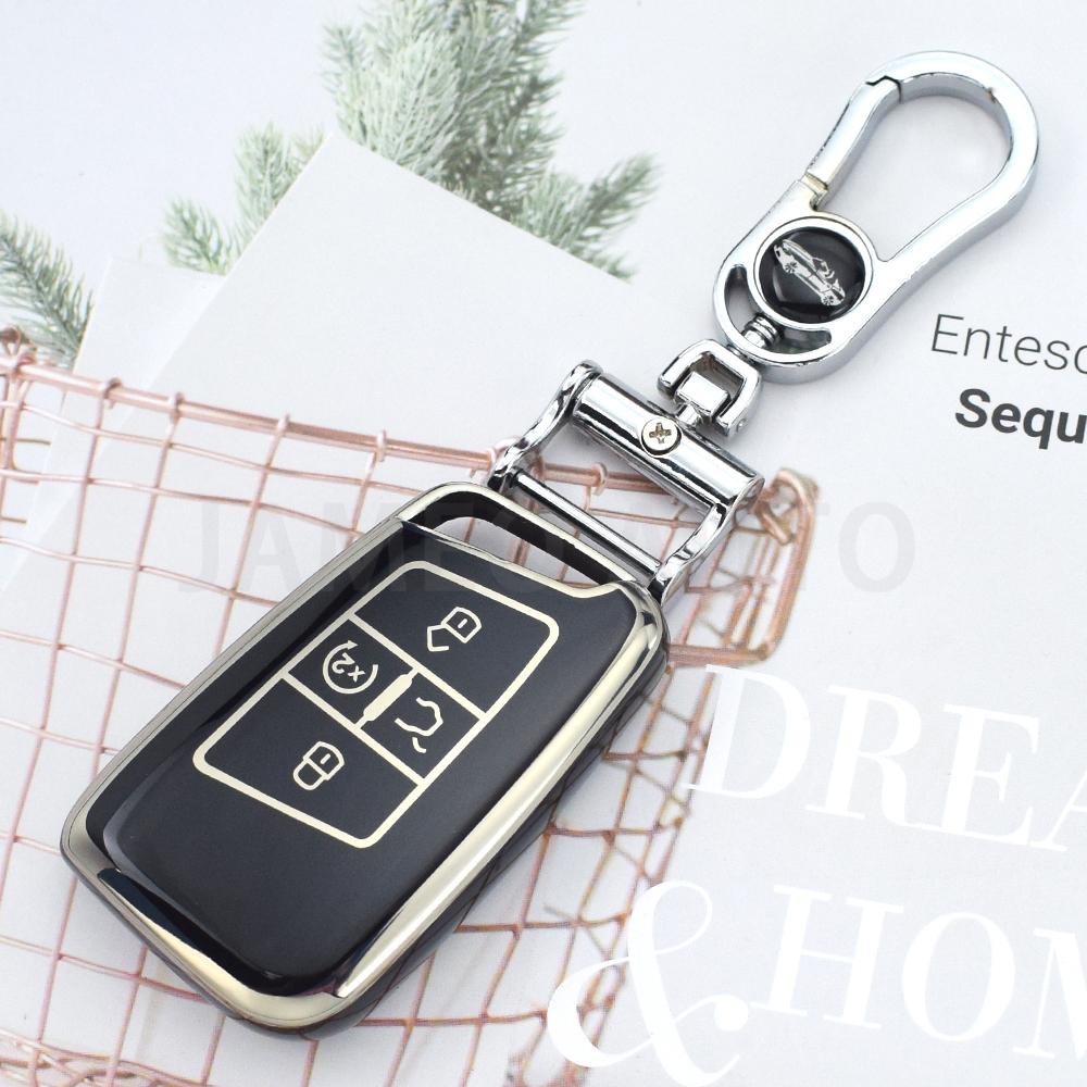 Key Case Fob for VW Golf Polo Tiguan Atlas for Skoda Superb Kodiaq Octavia Karoq for SEAT Ateca Leon 5 Buttons Cover Key Chains