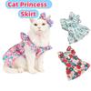 Chic Outfit Cotton Cat Ruffle Dress Spring Summer Sleeveless Puppy Princess Skirt Comfortable Breathable Dog Costume Skirt Puppy