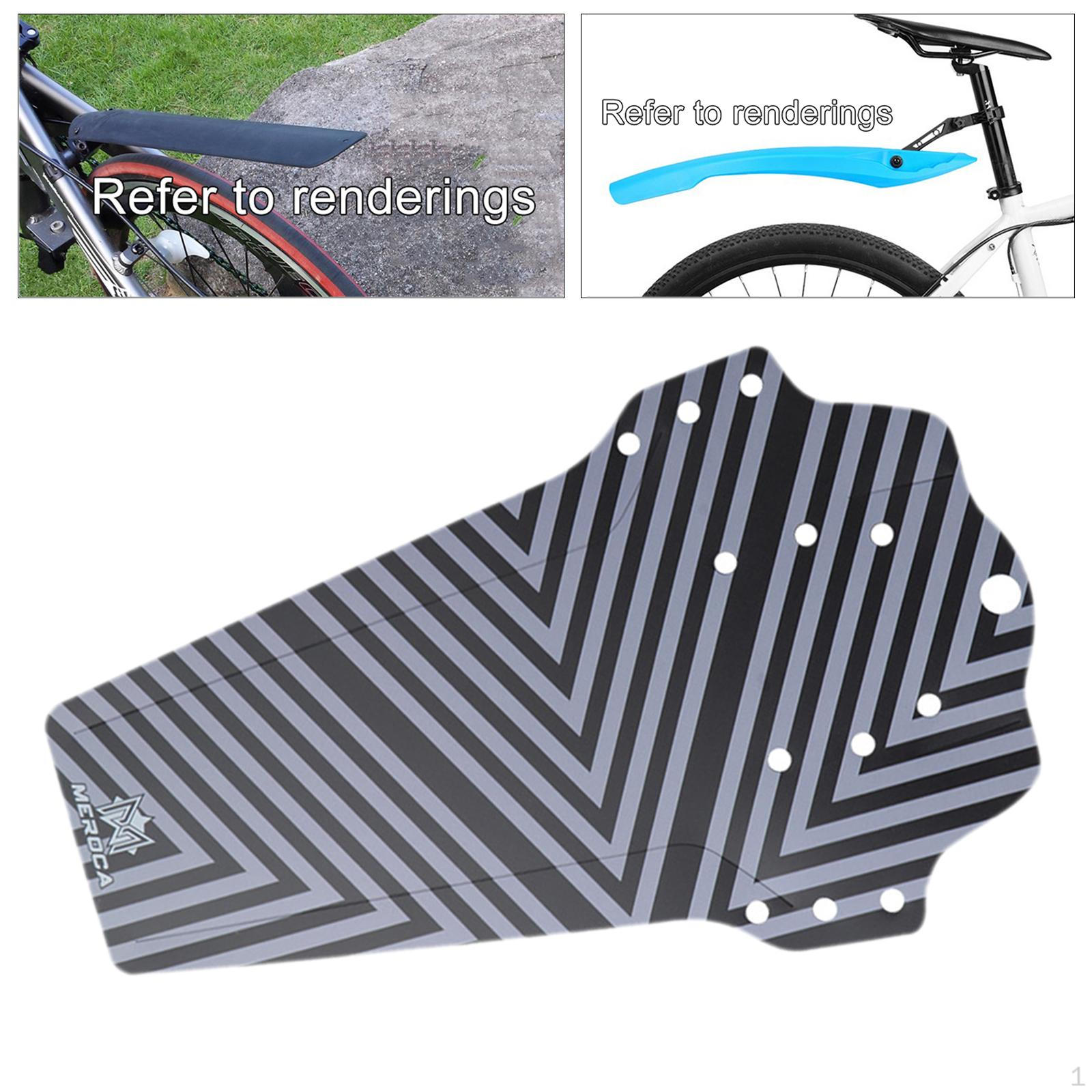

Bike Rear Carbon Fiber Mudguard Tyre Accessories Striped