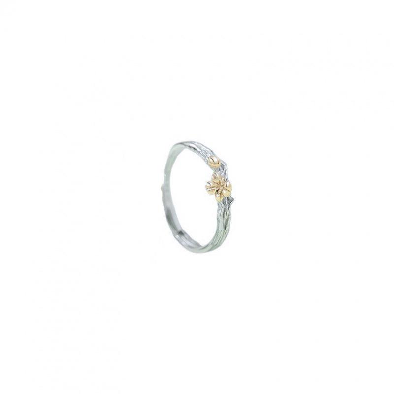 Kapok  Oak Light Luxury Couple Rings: Adjustable Open Rings for Men  Women Open Adjustable