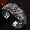 Bracelet Pixiu Wide Edition Exquisite Carving Wealthy and Open Mouth Trendy Male Dominance Bracelet