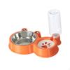 Dog Cat Bowl Food Feeder and Waterer Kit Nonslip Bottom, for Small Medium Puppy Kitten, Pet Water