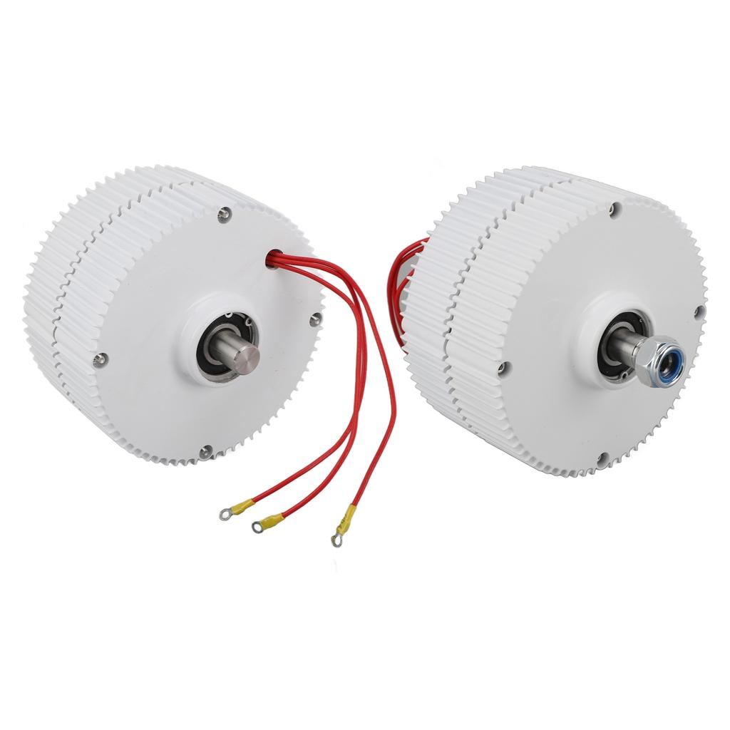 Motor sincron cu magnet permanent Dual Shaft 3 Fazat AC Alternator 12V pentru vertical sau orizontal