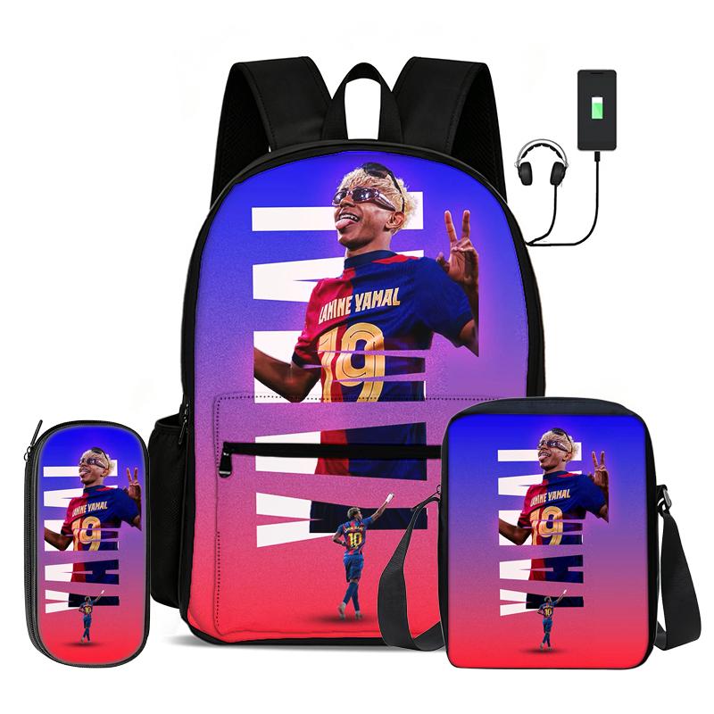 Sac cabas motif étoile de football, Sacs à provisions Ronaldo Sac de transport Sac d'école Sac d'école Sac à bandoulière d'école