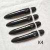 Plastic Carbon Fiber Handles Covers for Renault Megane 2 Ii Mk2 Car Accessories Door Handle Cover Trim