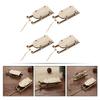 4Pcs Wooden Sleigh Ornament Set Christmas Tree Decor Festive Xmas Sled Pendant Handcrafted Natural Wood Sleigh Hanging Adornment