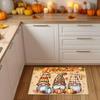 Thanksgiving Gnome Welcome Mat, Autumn Pumpkin Design Non-Slip Indoor/Outdoor Doormat, Bedroom Entrance Rug, Home Decor