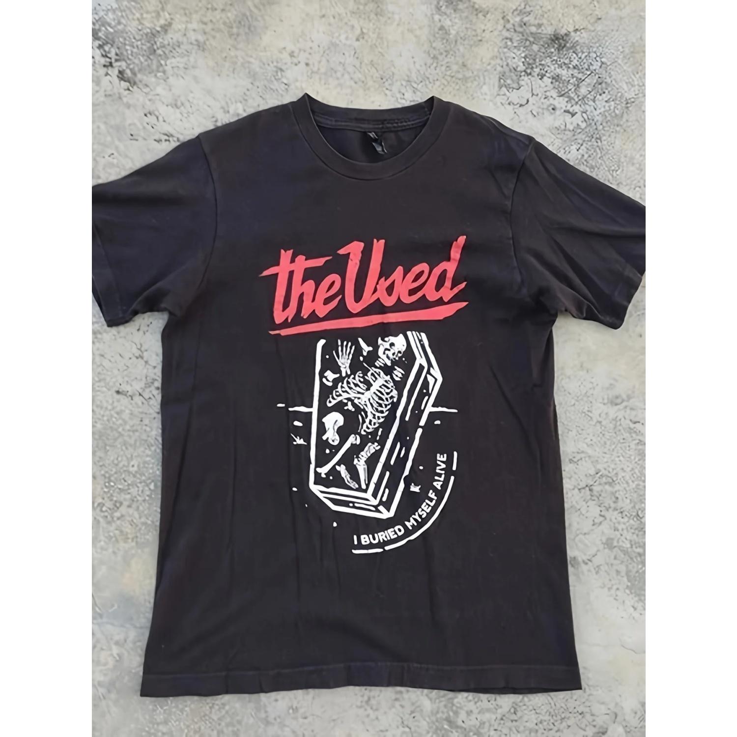 The Useds Band T-shirt _ I Buried My Own Rock Band Black T-shirt Perfect for Men, Printed Pattern S чёрный