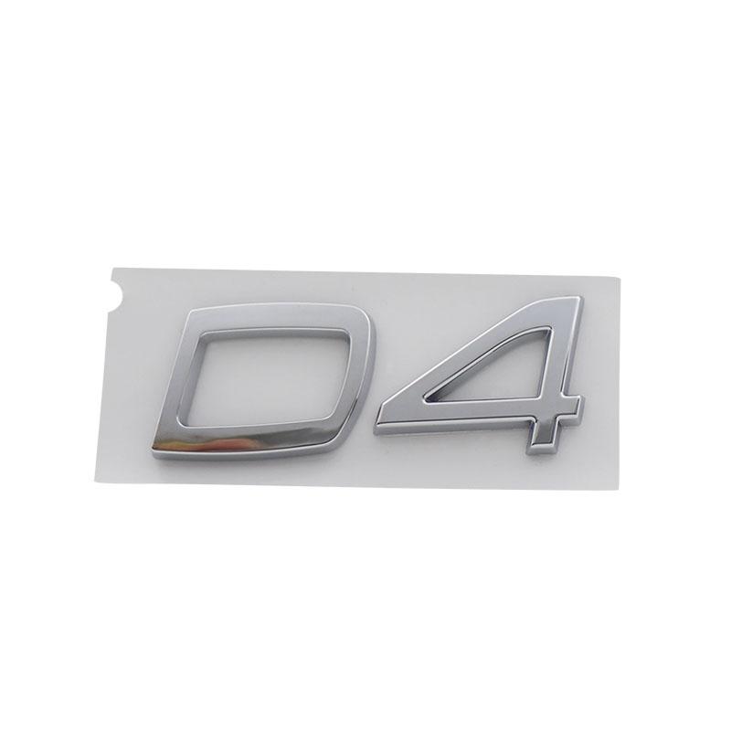 3D Premium D2 D3 D4 D5 D6 D7 Buchstaben für Auto Motorhaube Kotflügel Kofferraum Heckaufkleber Emblem Abzeichen Aufkleber