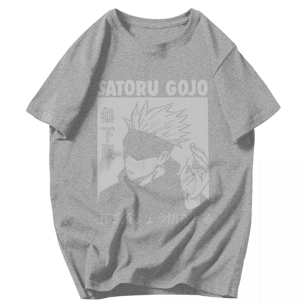 Men T Shirt Satoru Gojo Anime Jujutsu Kaisen Summer Y2K Graphic Quality Unisex Clothing T Shirts