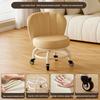 Children's Rotating Stool with Backrest and Silent Wheels