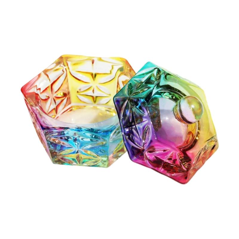 Nails Art Glass Acrylic Dappen Dish Nail Crystal Bowl Nail Liquids Crystal Cup Nail Design Tool Crystal Glass Dish