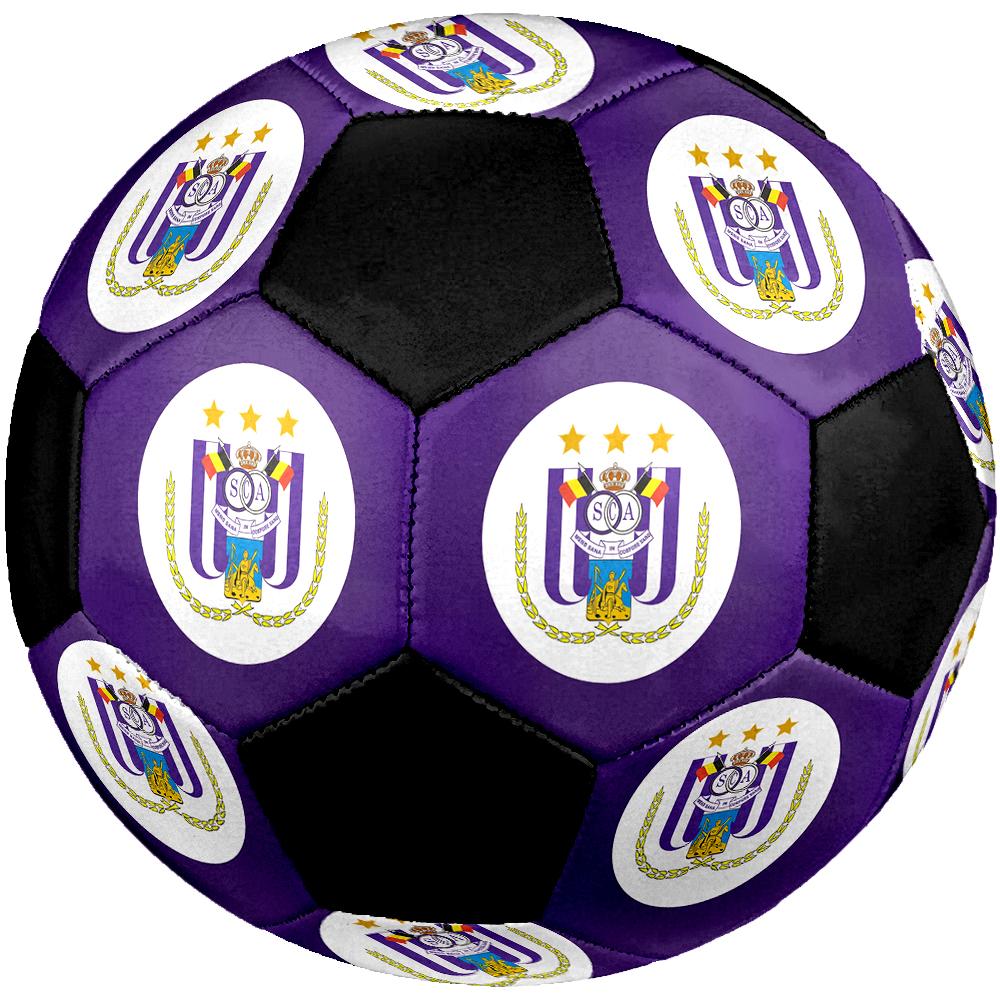 SIZE 5 RSC Anderlecht Soccer Ball Colorful All Ages Machine Stitched PVC Competition Ready Durable High-Bounce
