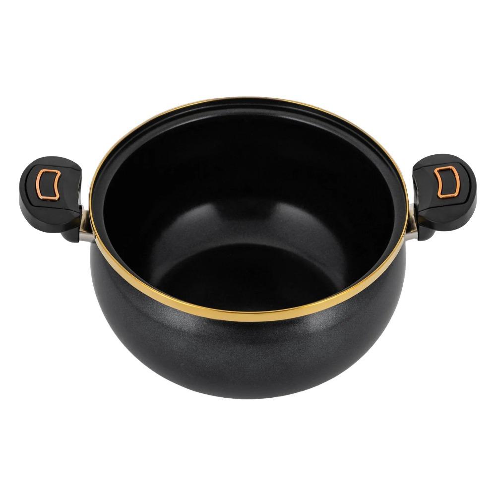 Large Capacity Stew Pot Non-Stick Soup Pan Practical Chubby Micro-Pressure Pot Induction Cooker