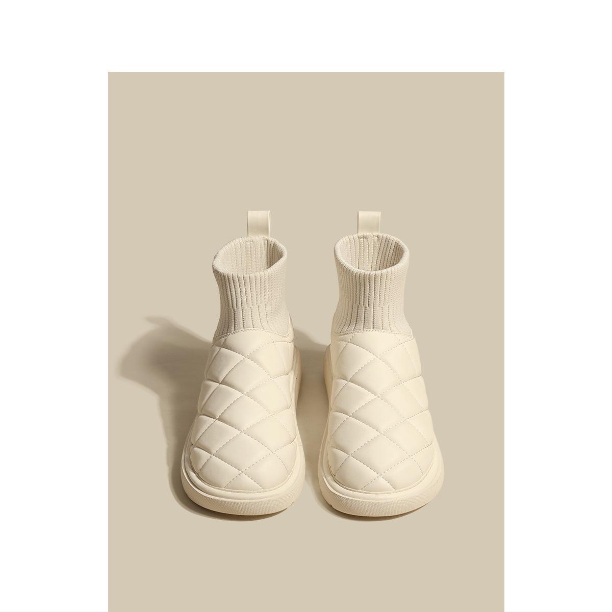 

Новые зимние женские теплые зимние ботинки, повседневная обувь для отдыха на открытом воздухе, мягкие короткие плюшевые меховые ботинки с толстой подошвой, нескользящие женские ботинки 40 покинуть белый