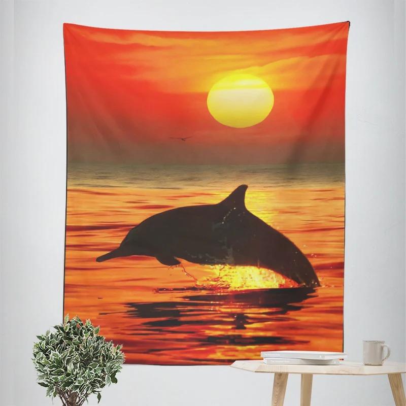 Декоративный гобелен с морским закатом — фото 9