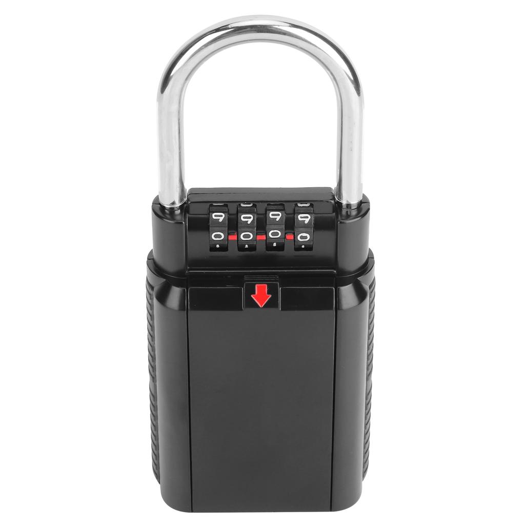 Wasserdichter, hängender Schlüsseltresor aus Zinklegierung für den Außenbereich, geeignet für Zuhause und Fabriken, Schwarz