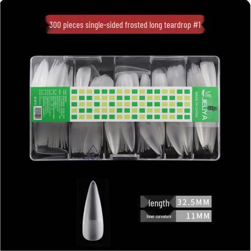 Single Number Frosted Ultra-Thin Nail Tips - Small Size, Traceless, Refillable, Half/Full Stick, Free Carving.