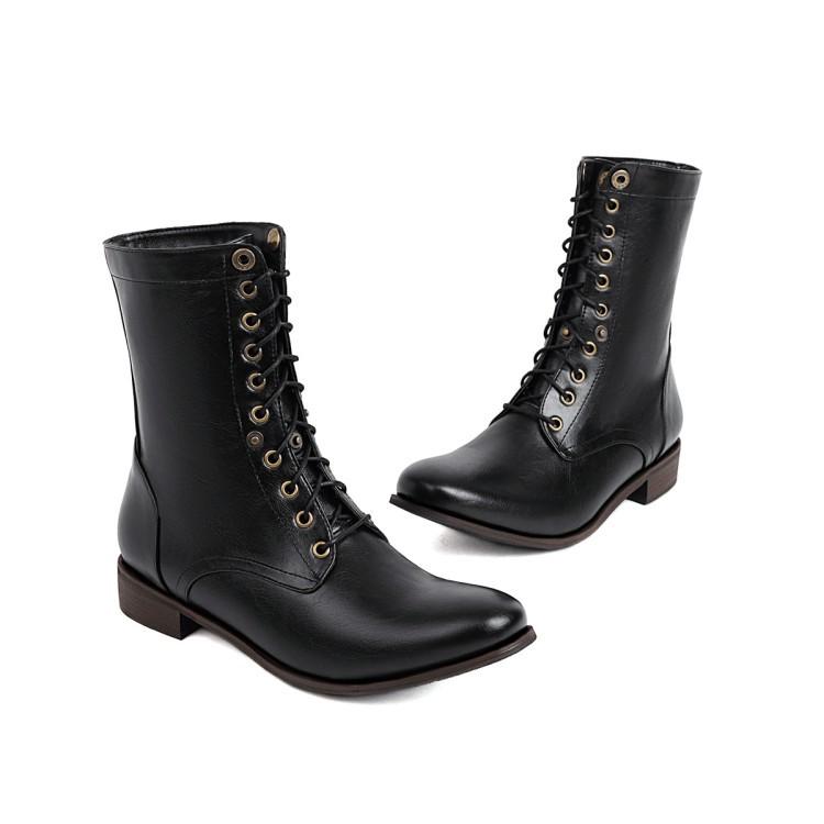 

men s boots women s boots locomotive boots European, American British retro flanged Martin boots 38 чорний