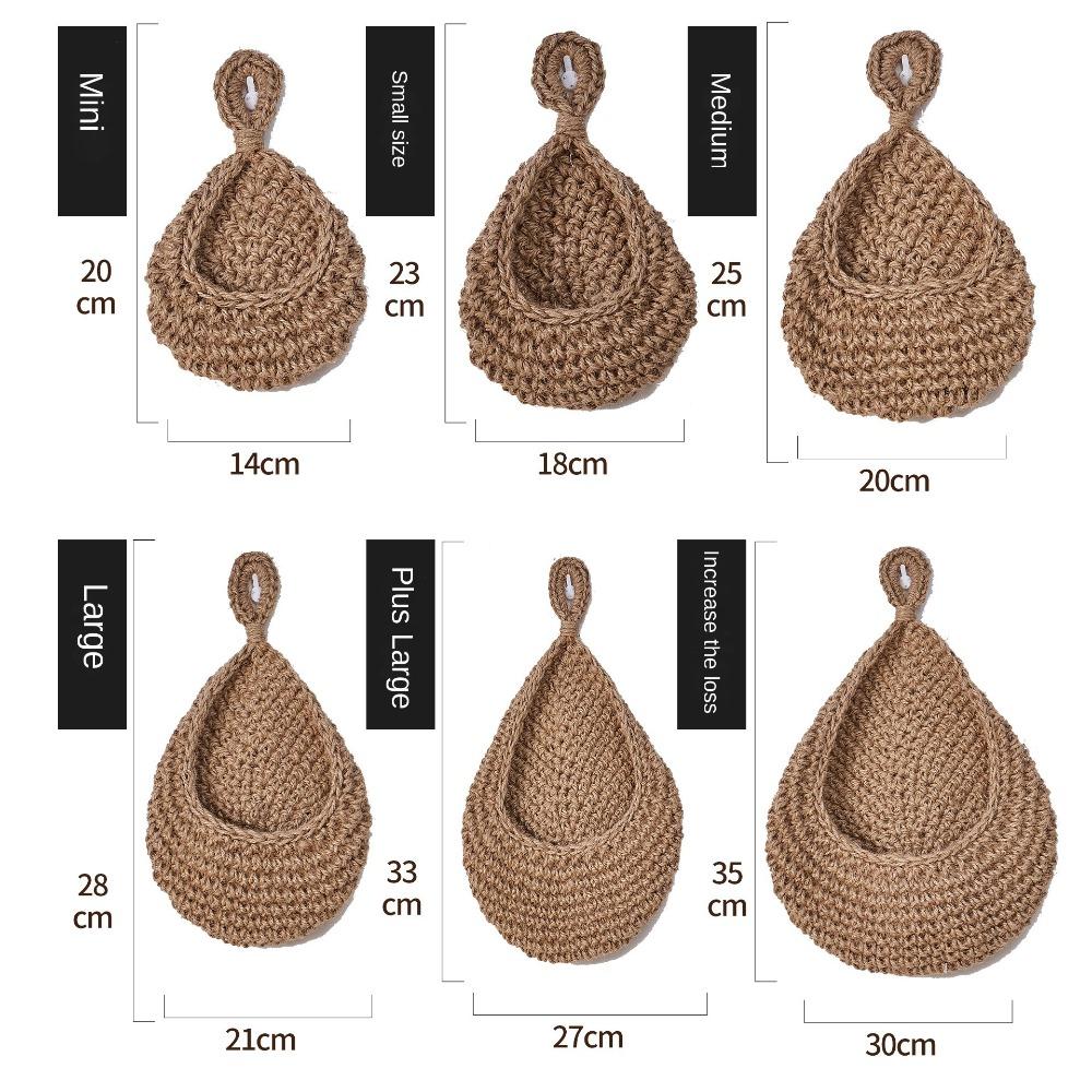 Simulated Rattan Fruit Vegetable Basket Woven Hanging Basket New Storage Basket  Home Decoration