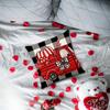 Valentines Day Pillow 45x45cm Sqaure Love Heart Pattern for Couch Sofa Chair Style D