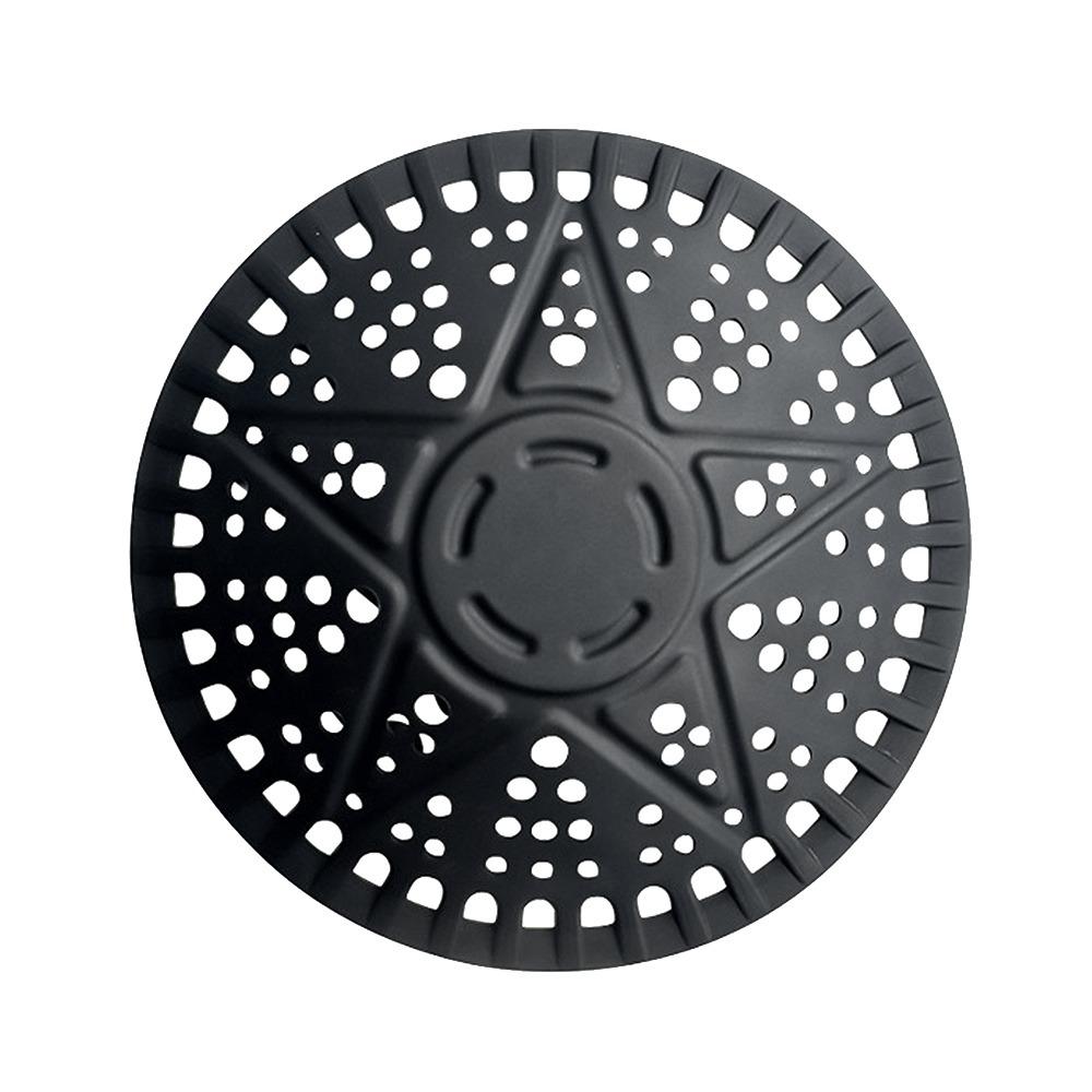 

Round Shape Sewer Outfall Drain Filter Silicone Waste Catcher Kitchen Bathroom Accessories чорний