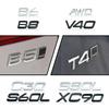 zpebr9 3D ABS T4 T5 T6 T8 AWD B3 B4 B5 B6 B8 Letter Logo Car Rear Tail Trunk Fender Sticker For Volvo V40 V60 C30 S60L S80L XC40 XC60