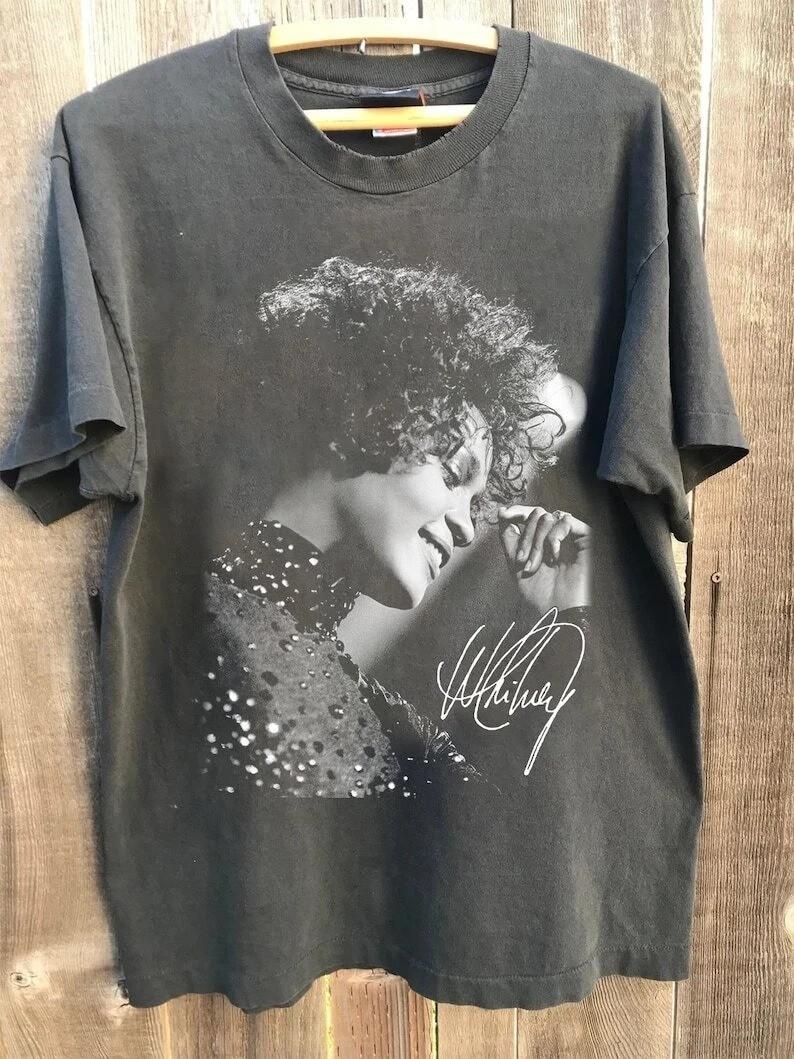 Whitney Houston Shirt. Whitney Houston Charcoal T-shirt Unisex S-5XL S