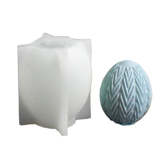 Ostereier-Hase Silikonform DIY gesichtsloser Hase Harz Gips Bastelform Flexibel Wiederverwendbar Kerzenform für Feiertagsdekoration