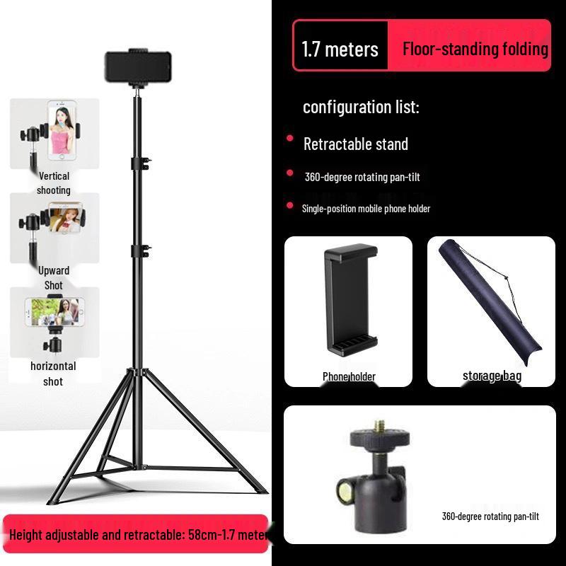 Universal Multi-Functional Anti-Shake Tripod for Mobile Photography & Live Streaming