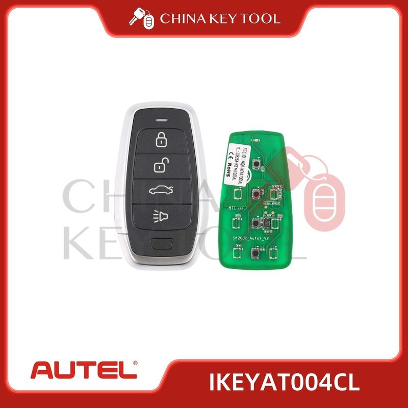 1PCS Autel IKEYAT004CL AT004CL Universal Smart Remote Key 4 Buttons AUTEL SMART KEY For Autel Smart Key For KM100 IM508 IM608