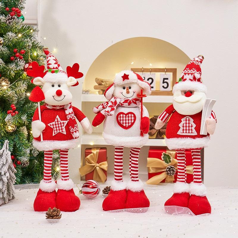 Christmas Ornament Xmas Gifts Telescopic Christmas Doll Merry Christmas Decorations For Home Year