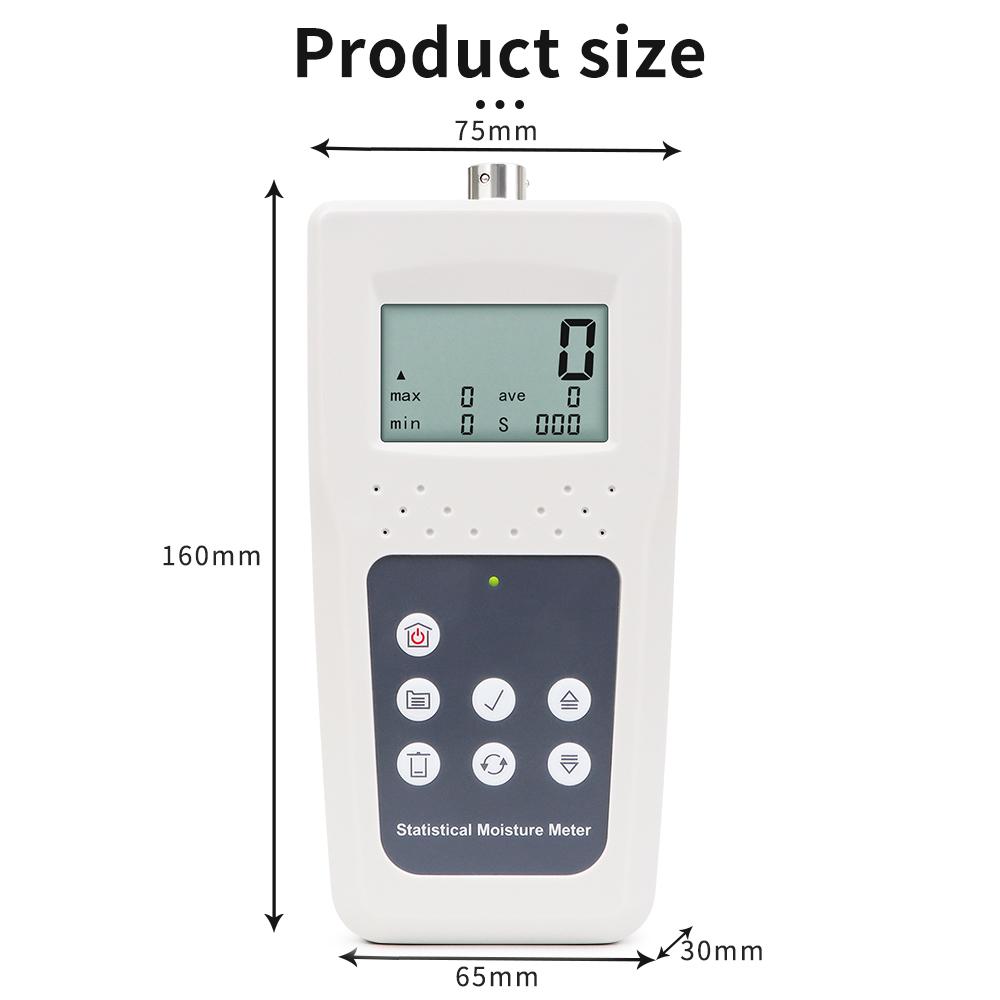 Hay Moisture Meter LCD Display Compressed Hay Straw Measuring Tool for Cereal Straw Bran Forage Grass Bamboo Grass Testing Fibre