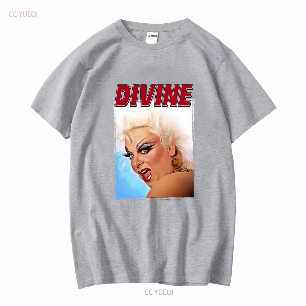 Popular Divine Drag Queen Classic Unisexs T Shirt Black Size S XL Vintage Washed Soft Comfortable Graphic Streetwear Homme