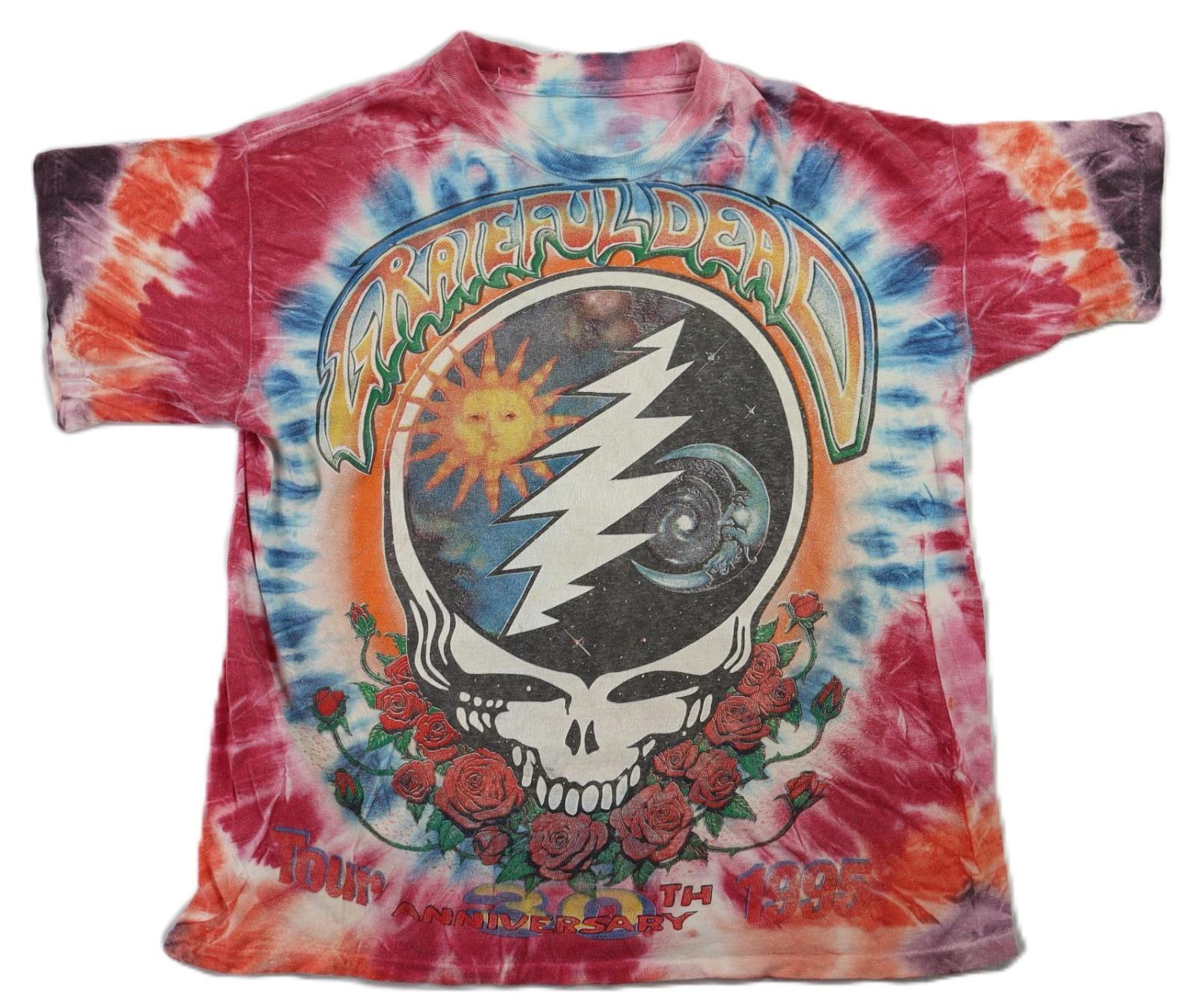 VTG 90s 1995 GRATEFUL DEAD US Adult M L 30th Anniversary Tour T Shirt 2XL
