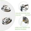 Fresh Stainless Steel 2PCS Mason Jar Drinking Lids, Wide Mouth Sip Lid, Anti-Cracking Leak-Proof Seal Flip Cap