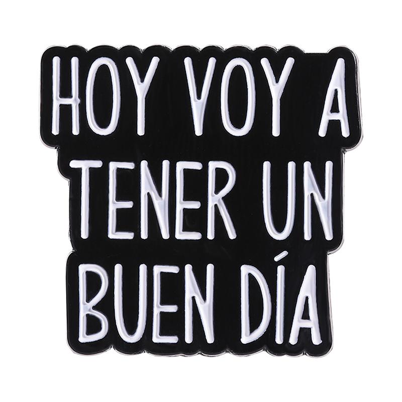 Custom Quote Enamel Pins Twas The Tism M'Lord Mental Health Reminders Funny Spanish Saying Brooches Lapel Badge Jewelry Gifts