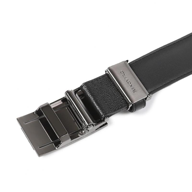 Benovero Men S Automatic Belt Black Derby emboSSed Cowhide Check 2026 SS Bmg1acb1230k1 