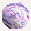 Cinnamoroll,Kawaii Automatic Umbrella-Foldable, Durable 8-Bone Design, Compact and Stylish, Great for Camping, Halloween, Christmas, Mother'