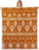 Navajo Pattern Blanket Tribal Design Fleece Throw Southwestern Decor Geometric Print Cozy Home Textile