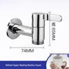 Brass Electroplated Silver Washing Machine Faucet with Stop Valve