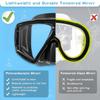 Diving Mask Snorkel Swimming Goggles Scuba Silicone Skirt 3 Windows Anti-Fog Anti-Leak Wide View Panoramic HD For Adult Youth