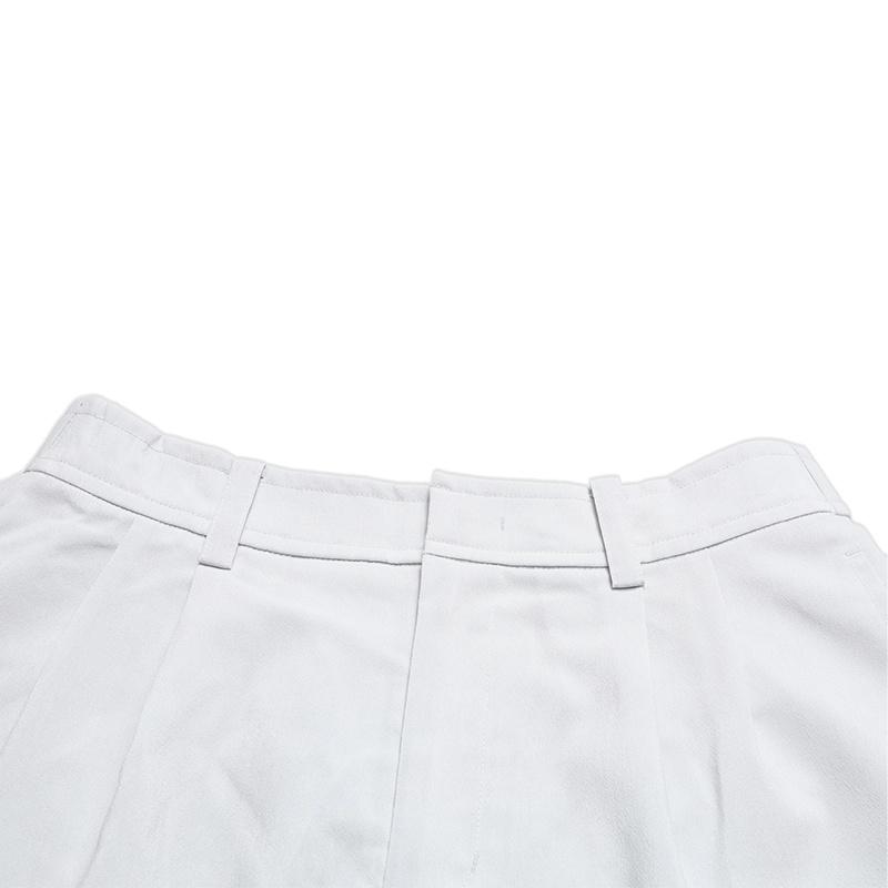 Fila White Minimalist Solid Fashion Versatile Casual Shorts Women Shorts Gray F11W623802FGY