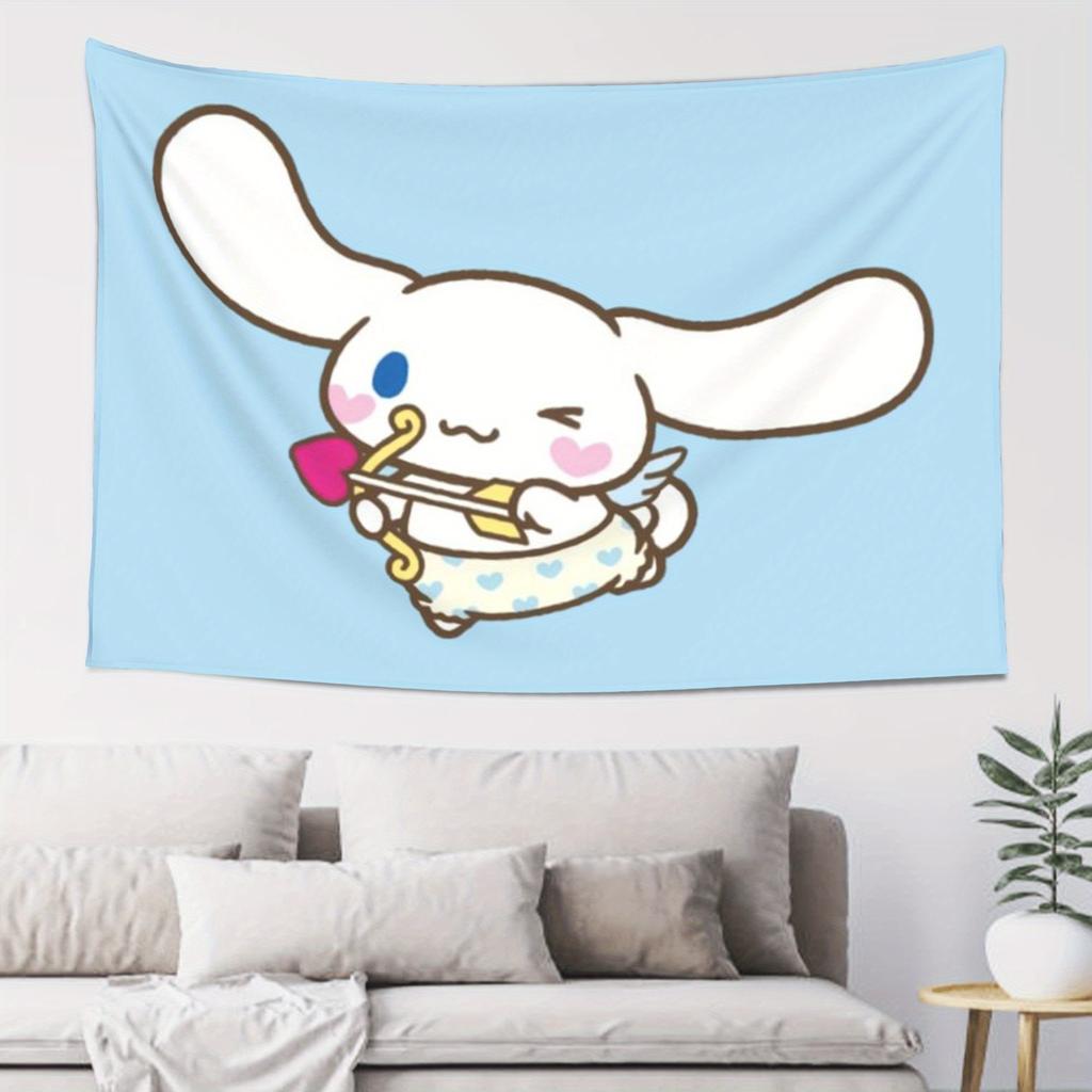 Cute Cartoon Cinnamoroll Sanrio Hello Kitty My Melody Tapestry Room Decoration Home Decor Bedroom Wall Hanging Fabric