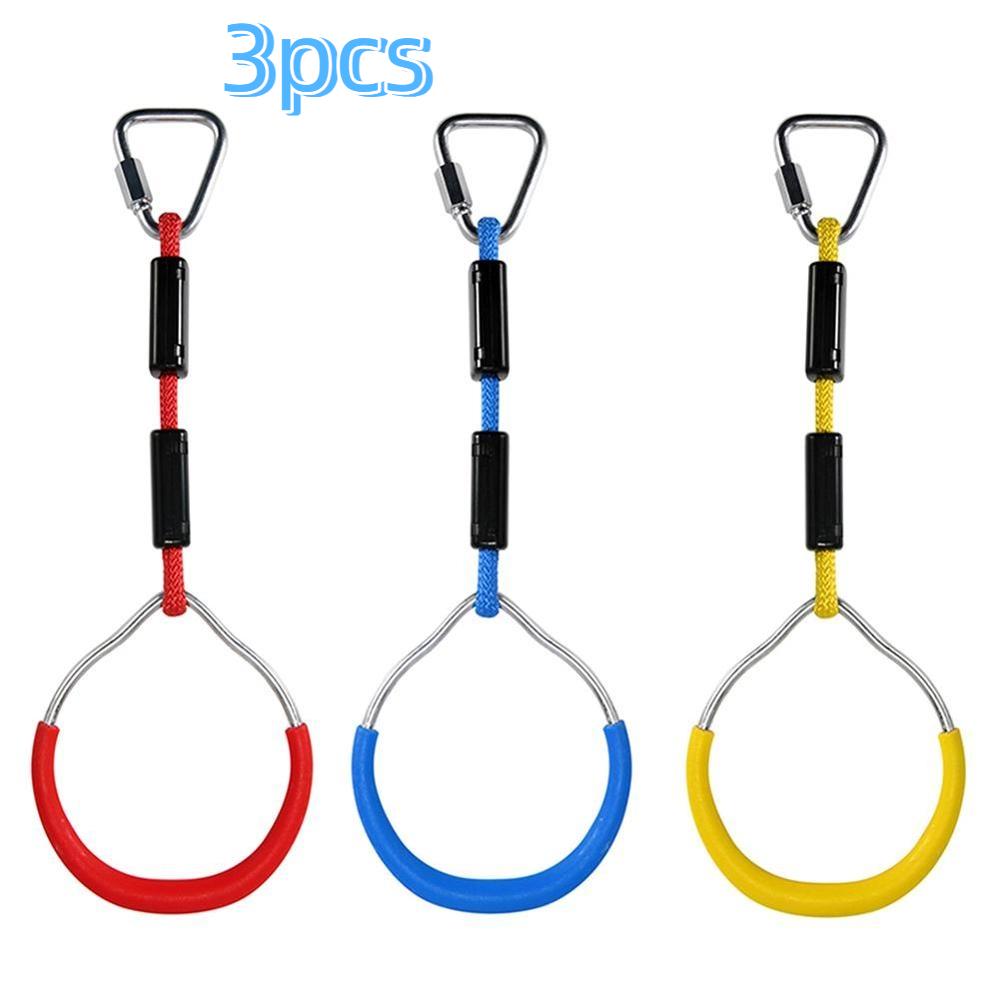Children's Colored Lifting Rings Outdoor and Indoor Ninja Rope Combination Accessories Aerial Climbing Suspension Ring Rings