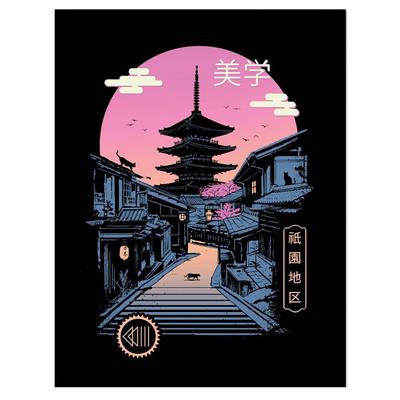 Vincent Trinidad Pagoda Wave Estetica Poster incorniciato