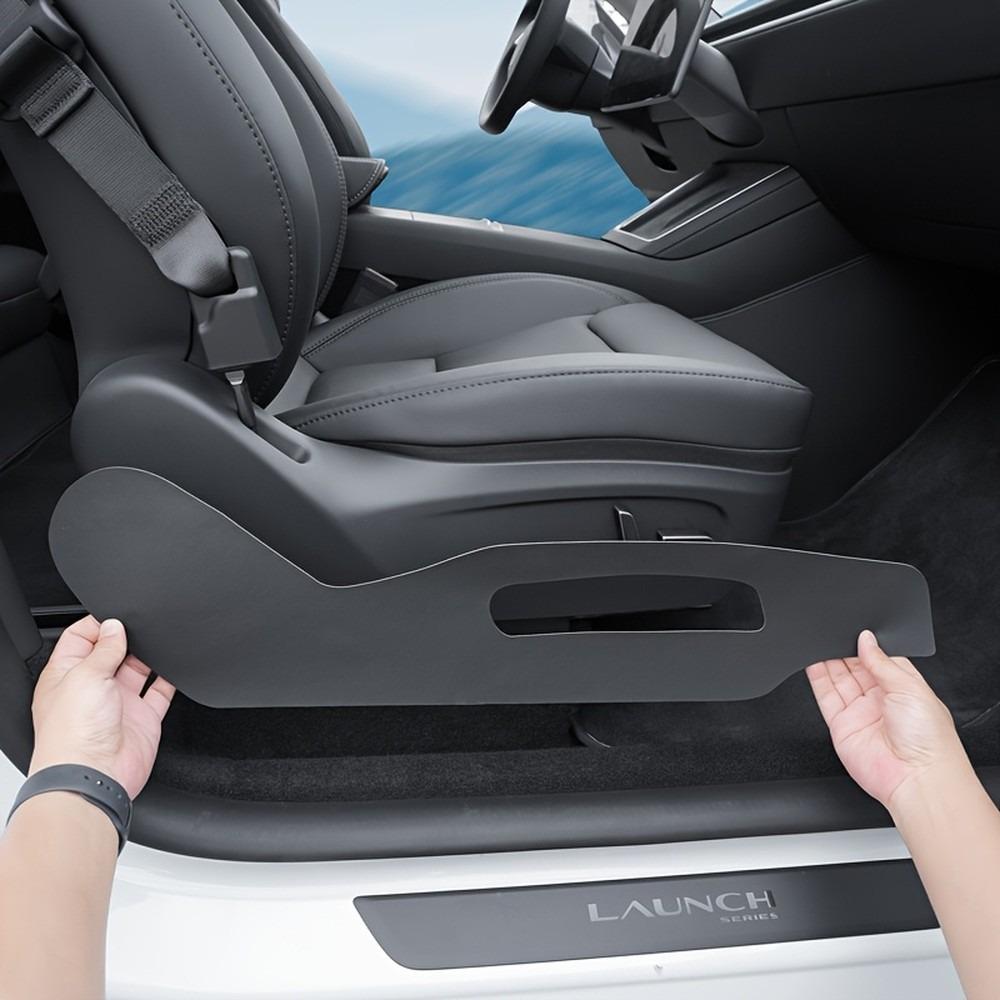 For Tesla Model Y 3 Center Console Protection Pad Door Anti Kick Seat Side Door Sill Suede Interior Accessories