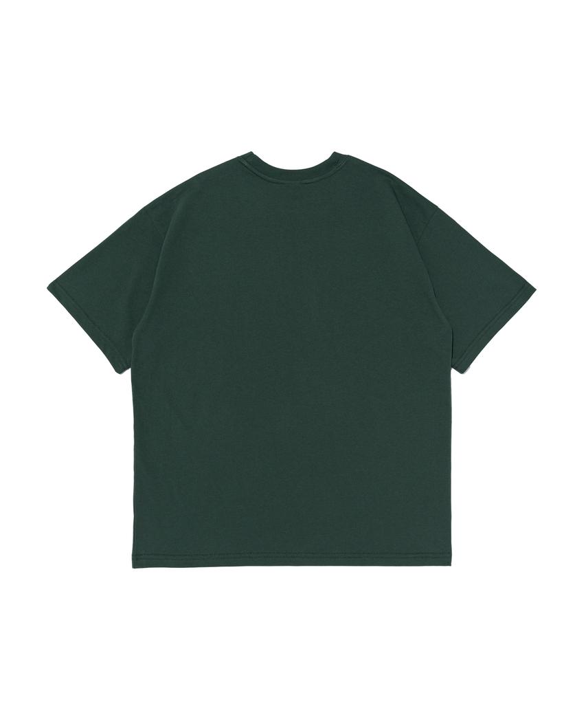 Wogseuaenko Small Mountain Logo Short Sleeve T-Shirt (Green)